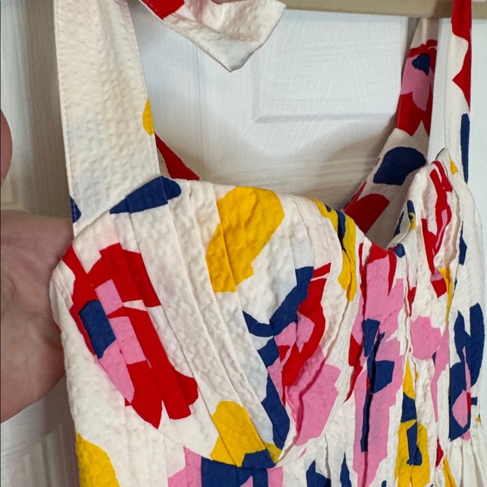 Kate Spade Summer Flowers Tiered Tie Strap Dress - Picture 12 of 15